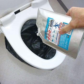 サッと固まる非常用トイレ[粉末タイプ] Ag抗菌性活性炭配合 ブレイン 