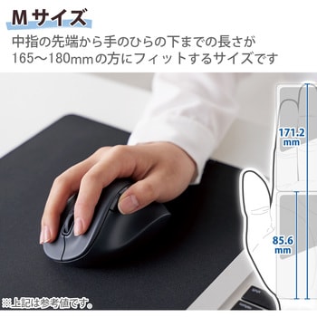 ELECOM エレコム マウス/右手専用/Mサイズ/有線/5ボタン