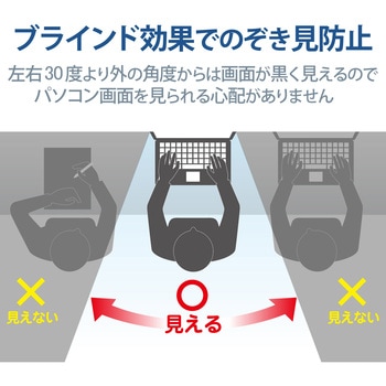 液晶保護フィルター のぞき見防止 プライバシーフィルター 抗菌 FUJITSU LIFEBOOK U9312 K専用 エレコム