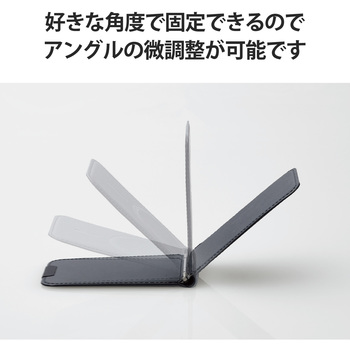 スマホ スタンド MagSafe iPhone用 ホルダー マグネット スマホ取付簡単 カードケース機能 エレコム
