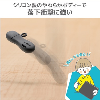 USBメモリ 32GB USB A 一体型 キャップ式 ストラップホール付 シリコン素材 耐衝撃 エレコム