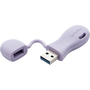 USBメモリ 32GB USB A 一体型 キャップ式 ストラップホール付 シリコン素材 耐衝撃 エレコム