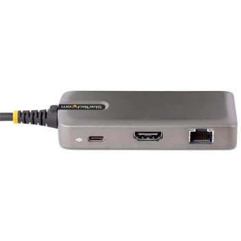 マルチポートアダプター/USB-C接続/シングルモニター/ 4K60Hz HDMI/100W PD/USBハブ/GbE/各種OS対応 StarTech.com