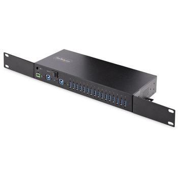 USB3.0ハブ/16ポート(16xUSB-A)/産業用メタル筐体/最大120W共有/ESD保護/PC2台+U2切換/DIN・壁面・ラックマウント StarTech.com