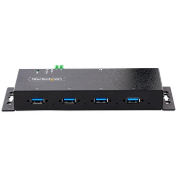 USBハブ/USB3.0(5Gbps)接続/4ポート(4xUSB-A)/産業用メタル筐体/ESD保護/サージ保護 StarTech.com