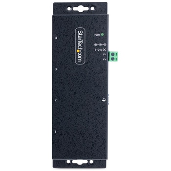 USBハブ/USB3.0(5Gbps)接続/4ポート(4xUSB-A)/産業用メタル筐体/ESD保護/サージ保護 StarTech.com