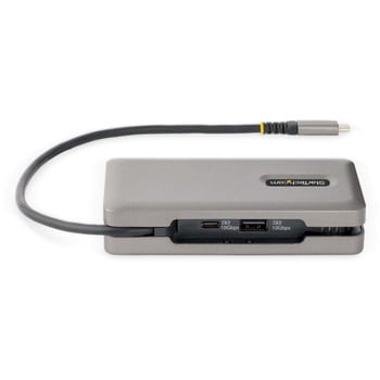 ドッキングステーション/USB-C接続/1画面/4K60Hz HDMIまたは1080p VGA/100W PD/USBハブ/LAN/32cmケーブル StarTech.com
