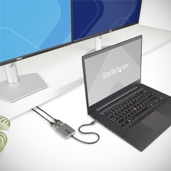 USB-C - 2x DisplayPort 1.4 変換アダプター/デュアルモニター/5K60Hz/Windowsの5/MSTハブ/ ディスプレイポート分配器 StarTech.com
