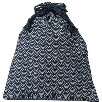 和風柄巾着(青海波)大 三和