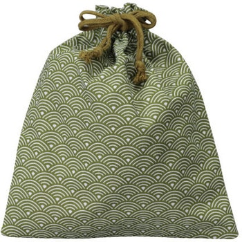 和風柄巾着(青海波)大 三和