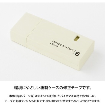 紙製修正テープ デザインフィル(ミドリ)