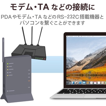 USB シリアル変換ケーブル 0.5m USB-A オス to RS232C (D-Sub9ピン) 【Windows11 他対応】 エレコム