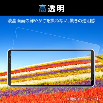 Xperia 10 V SO-52D/SOG11 フィルム 高透明 衝撃吸収 抗菌 指紋防止 気泡防止 エレコム