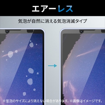 Xperia 10 V SO-52D/SOG11 ガラスフィルム 高透明 ブルーライトカット 表面硬度10H 指紋防止 気泡防止 エレコム