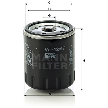 輸入車用オイルフィルター MANN-FILTER