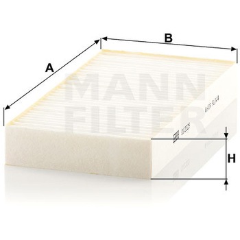 輸入車用キャビンフィルター MANN-FILTER