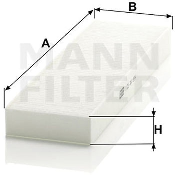 輸入車用キャビンフィルター MANN-FILTER