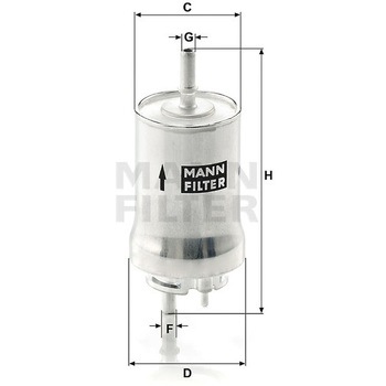輸入車用フューエルフィルター MANN-FILTER