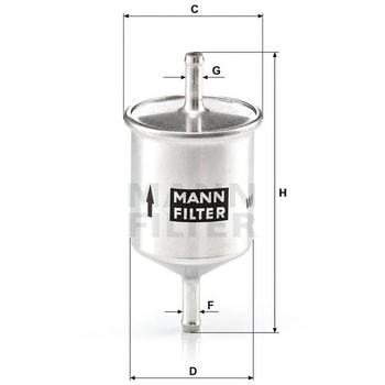 輸入車用フューエルフィルター MANN-FILTER