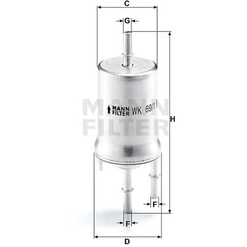 輸入車用フューエルフィルター MANN-FILTER