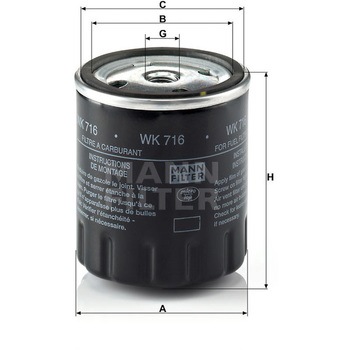 輸入車用フューエルフィルター MANN-FILTER