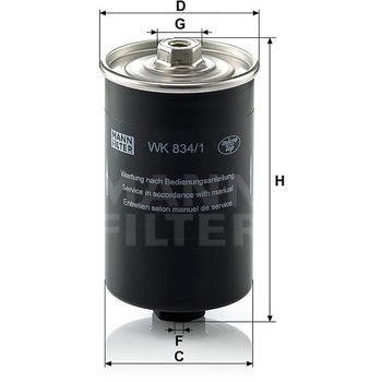 輸入車用フューエルフィルター MANN-FILTER