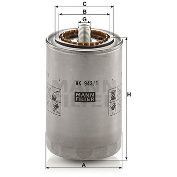 輸入車用フューエルフィルター MANN-FILTER