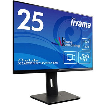 液晶ディスプレイ 25型/1920×1200/D-sub、HDMI、DisplayPort/ブラック/スピーカー：あり/IPSパネル/昇降/回転 iiyama(イイヤマ)