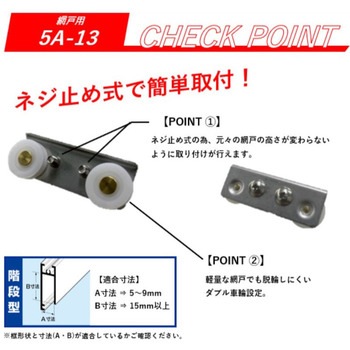 アルミサッシ取替戸車 家研販売