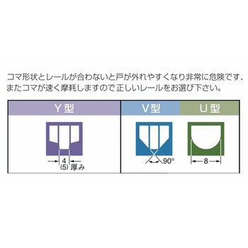 固定戸車(木製引戸用)F3型 家研販売