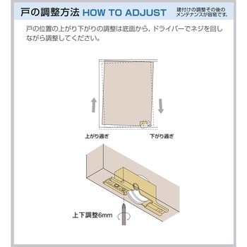 調整戸車(木製引戸用)K3F型 家研販売