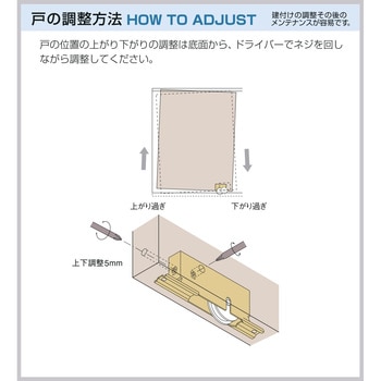 調整戸車(木製引戸用)05型 - 家研販売