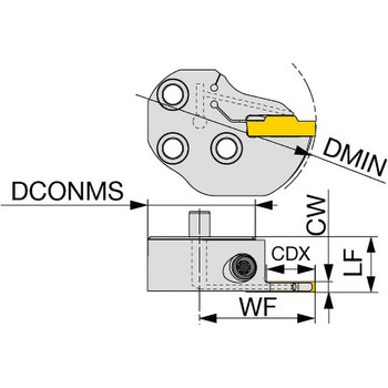 内径溝入れ用ヘッド S-CTIR/L-H タンガロイ