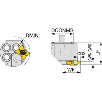 内径溝入れ用ヘッド S-STCIR/L-H タンガロイ