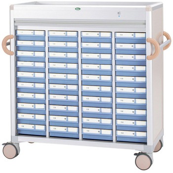 CUA4-ALS41040B 与薬カートL(40床用)YT-9 CUA4-ALS41040B(ピーチ