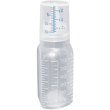 カップ付ボトル(未滅菌)無地 60ML(200ホンイリ) シンリョウ