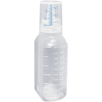 カップ付ボトル(未滅菌)無地 100ML(140ホンイリ) シンリョウ