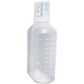 カップ付ボトル(未滅菌)無地 200ML(80ホンイリ) シンリョウ