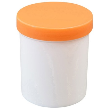 プラ壷 100ML(50コイリ) オレンジ 浅井商事