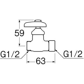 V261-13 ナット付化粧バルブ SANEI パッキン付 呼び径13mm - 【通販