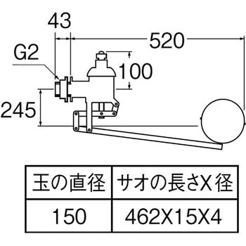 複式ステンレスボールタップ SANEI