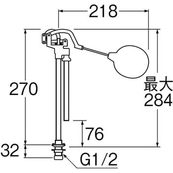 立形ロータンクボールタップ SANEI