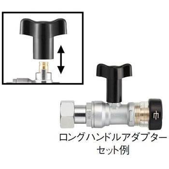 ナット付逆止付ボールバルブ(ワンタッチ) SANEI