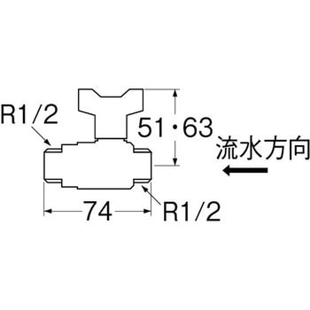 逆止付ボールバルブ SANEI(旧:三栄水栓製作所)