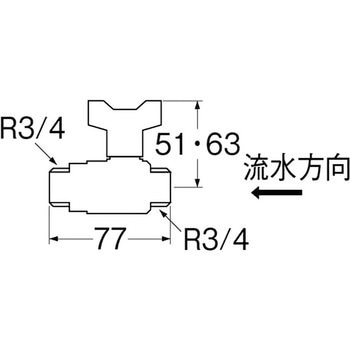 逆止付ボールバルブ SANEI(旧:三栄水栓製作所)
