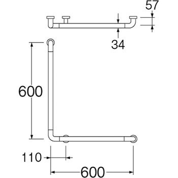 ソフトバーL型 SANEI(旧:三栄水栓製作所)
