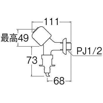 洗濯機用送り座水栓 SANEI