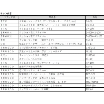 電設工具セット TRUSCO 試験対策用品 【通販モノタロウ】