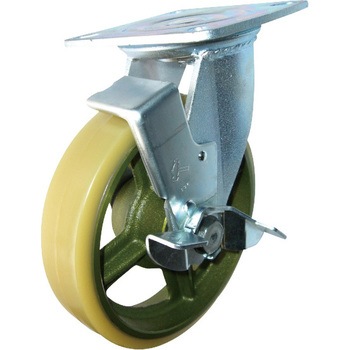 Sシリーズ500タイプ自在SP付ウレタンB車200mm ハンマーキャスター