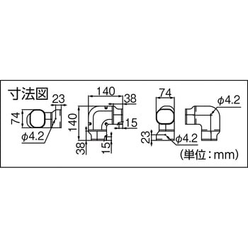 ひねり90°エルボ 因幡電工